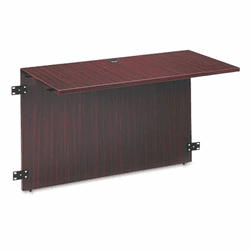 ALEVA244824MY Valencia Series Bridge, 47-1/4w x 23-5/8d, Mahogany/Charcoal By ALERA