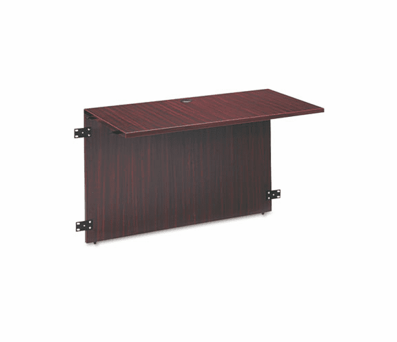 ALEVA244824MY Valencia Series Bridge, 47-1/4w x 23-5/8d, Mahogany/Charcoal By ALERA