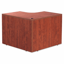 ALEVA254242MC Valencia Series Corner Desk Shell, 42w x 42d x 29-1/2h, Medium Cherry By ALERA