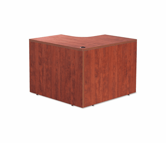 ALEVA254242MC Valencia Series Corner Desk Shell, 42w x 42d x 29-1/2h, Medium Cherry By ALERA