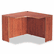 ALEVA254242MC Valencia Series Corner Desk Shell, 42w x 42d x 29-1/2h, Medium Cherry By ALERA
