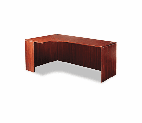 ALEVA25L7224MY Valencia Series Credenza w/Left Corner Extension, 71"w, Mahogany By ALERA
