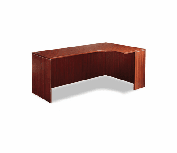 ALEVA25R7224MY Valencia Series Credenza w/Right Corner Extension, 71"w, Mahogany By ALERA
