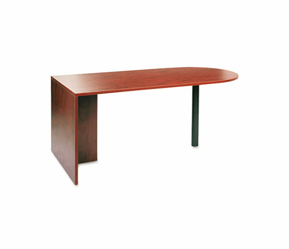 ALEVA277236MC Valencia Series D-Top Desk, 72w x 36d x 29-1/2h, Medium Cherry By ALERA