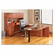 ALEVA277236MC Valencia Series D-Top Desk, 72w x 36d x 29-1/2h, Medium Cherry By ALERA