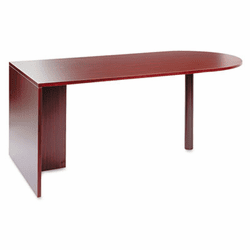 ALEVA277236MY Valencia Series D-Top Desk, 72w x 36d x 29-1/2h, Mahogany By ALERA