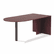 ALEVA277236MY Valencia Series D-Top Desk, 72w x 36d x 29-1/2h, Mahogany By ALERA