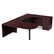 ALEVA277236MY Valencia Series D-Top Desk, 72w x 36d x 29-1/2h, Mahogany By ALERA