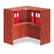 ALEVA293636MC Valencia Series Corner Open Storage Hutch, 36 x 36 x 36, Medium Cherry By ALERA