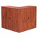 ALEVA294242MC Valencia Series Corner Open Storage Hutch, 42w x 42d x 36h, Medium Cherry By ALERA