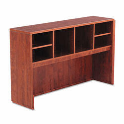 ALEVA296015MC Valencia Series Open Storage Hutch, 58-7/8w x 15d x 35-1/2h, Medium Cherry By ALERA