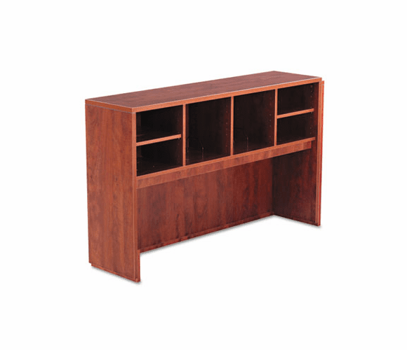 ALEVA296015MC Valencia Series Open Storage Hutch, 58-7/8w x 15d x 35-1/2h, Medium Cherry By ALERA