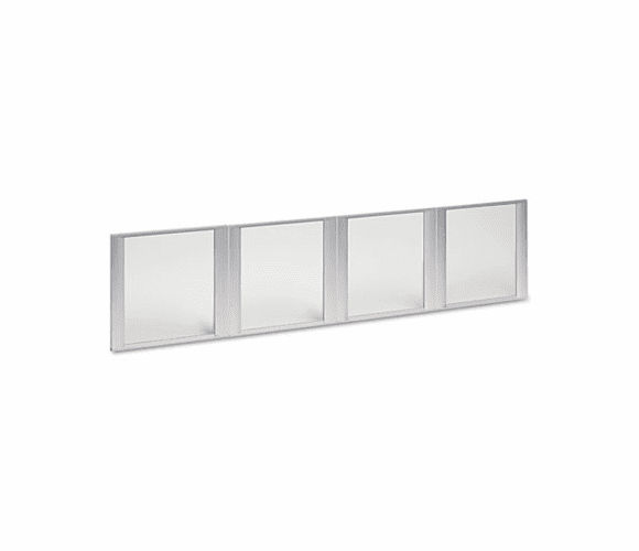 ALEVA301730 Glass Door Set With Silver Frame For 72" Wide Hutch, 4 Doors/Set By ALERA