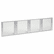ALEVA301730 Glass Door Set With Silver Frame For 72" Wide Hutch, 4 Doors/Set By ALERA