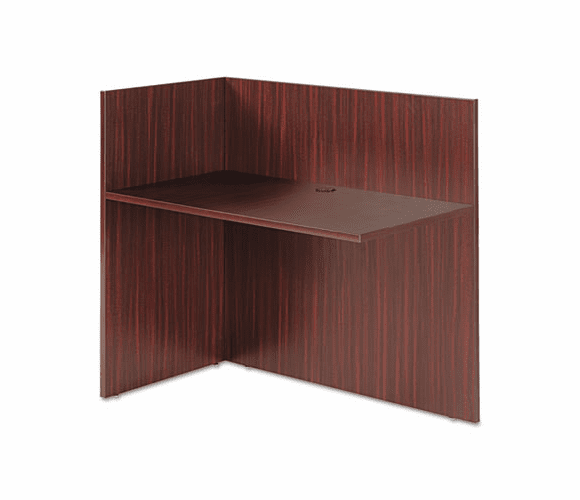 ALEVA324424MY Valencia Reversible Reception Return, 44w x 23-5/8d x 41-1/2h, Mahogany By ALERA