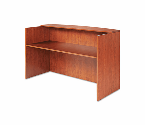ALEVA327236MC Valencia Series Reception Desk w/Counter, 71w x 35-1/2d x 44-3/4h, Medium Cherry By ALERA