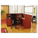 ALEVA327236MC Valencia Series Reception Desk w/Counter, 71w x 35-1/2d x 44-3/4h, Medium Cherry By ALERA