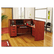 ALEVA327236MC Valencia Series Reception Desk w/Counter, 71w x 35-1/2d x 44-3/4h, Medium Cherry By ALERA