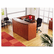 ALEVA327236MC Valencia Series Reception Desk w/Counter, 71w x 35-1/2d x 44-3/4h, Medium Cherry By ALERA