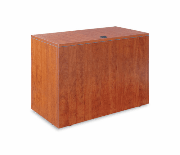 ALEVA354220MC Valencia Series Reversible Return/Bridge Shell, 39-1/2w x 20d, Medium Cherry By ALERA