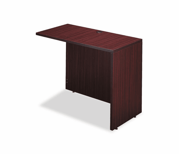 ALEVA354220MY Valencia Series Reversible Return/Bridge Shell, 39-1/2w x 20d, Mahogany By ALERA