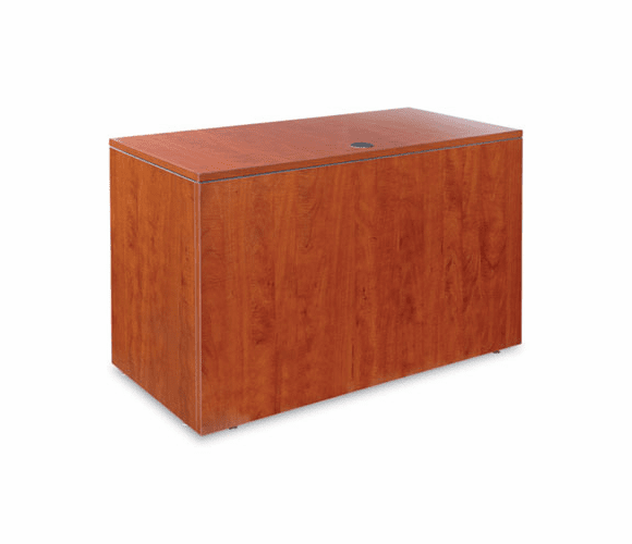 ALEVA354824MC Valencia Series Reversible Return/Bridge Shell, 47-1/4w x 23-5/8d, Medium Cherry By ALERA