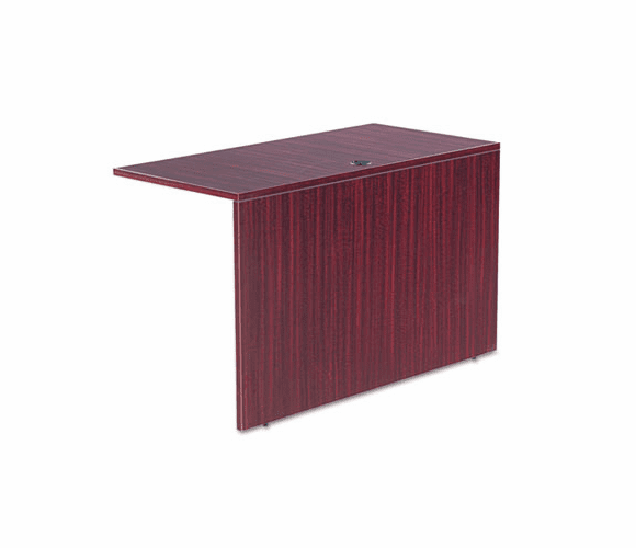 ALEVA354824MY Valencia Series Reversible Return/Bridge Shell, 47-1/4w x 23-5/8d, Mahogany By ALERA