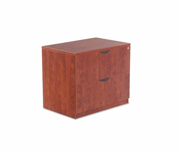 ALEVA513622MC Valencia Series Two-Drawer Lateral File, 34w x 22 3/4d x 29 1/2h, Medium Cherry By ALERA