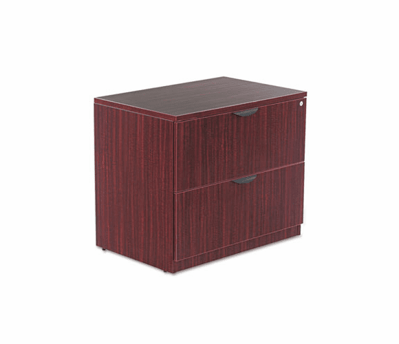 ALEVA513622MY Valencia Series Two-Drawer Lateral File, 34w x 22 3/4d x 29 1/2h, Mahogany By ALERA