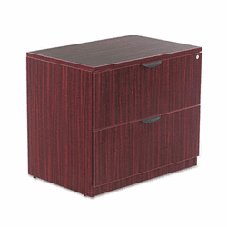 ALEVA513622MY Valencia Series Two-Drawer Lateral File, 34w x 22 3/4d x 29 1/2h, Mahogany By ALERA