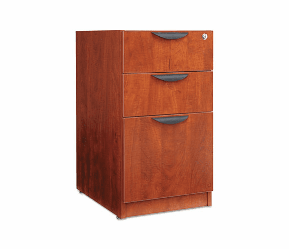 ALEVA532822MC Valencia 2 Box/1 File Full Pedestal, 15-5/8w x 20-1/2d x 28-1/2h, Medium Cherry By ALERA