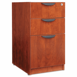 ALEVA532822MC Valencia 2 Box/1 File Full Pedestal, 15-5/8w x 20-1/2d x 28-1/2h, Medium Cherry By ALERA