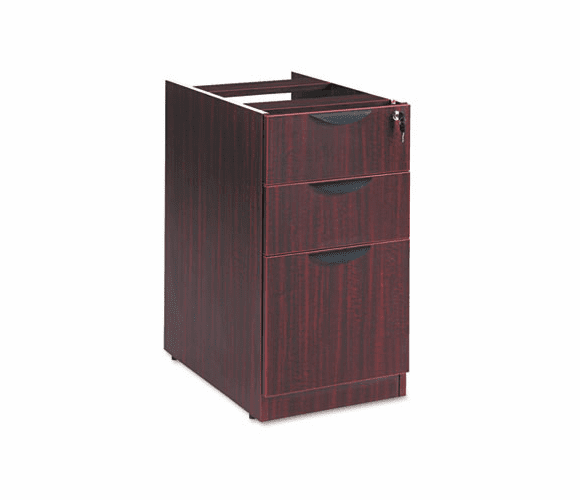 ALEVA532822MY Valencia 2 Box/1 File Full Pedestal, 15-5/8w x 20-1/2d x 28-1/2h, Mahogany By ALERA