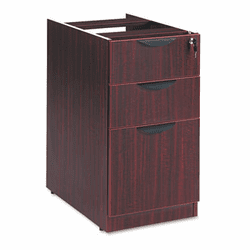 ALEVA532822MY Valencia 2 Box/1 File Full Pedestal, 15-5/8w x 20-1/2d x 28-1/2h, Mahogany By ALERA