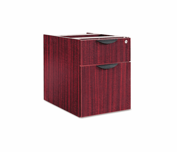 ALEVA552222MY Valencia Series 3/4 Box/File Pedestal, 15-5/8w x 20-1/2d x 19-1/4h, Mahogany By ALERA