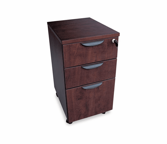 ALEVA572816MY Valencia Mobile Box/Box/File Pedestal File, 15-7/8w x 20-1/2d x 28-3/8h Mahogany By ALERA