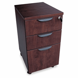 ALEVA572816MY Valencia Mobile Box/Box/File Pedestal File, 15-7/8w x 20-1/2d x 28-3/8h Mahogany By ALERA