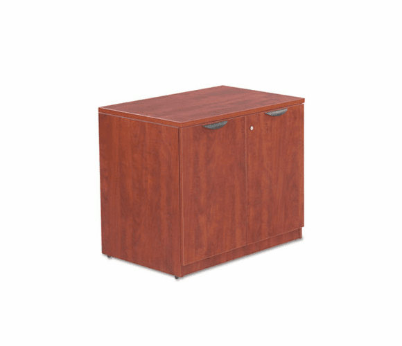 ALEVA613622MC Valencia Series Storage Cabinet, 34w x 22-3/4d x 29-1/2h, Medium Cherry By ALERA