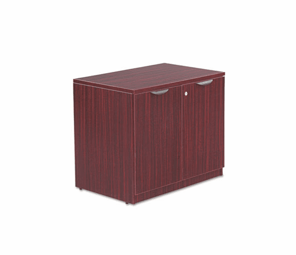 ALEVA613622MY Valencia Series Storage Cabinet, 34w x 22-3/4d x 29-1/2h, Mahogany By ALERA