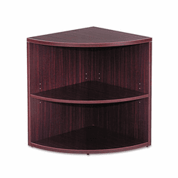 ALEVA622424MY Valencia Lower End Cap Bookcase, 23-5/8w x 23-5/8d x 29-1/2h, Mahogany By ALERA