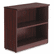 ALEVA633032MY Valencia Series Bookcase, 2 Shelves, 31-3/4w x 12-1/2d x 29-1/2h, Mahogany By ALERA