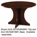 ALEVA72R4848MY Valencia Series Round Table Top, 47-3/4" Diameter, Mahogany By ALERA