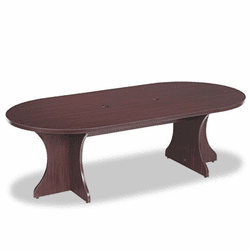 ALEVA72RT9548MY Valencia Series Racetrack Table Top, 95-1/4w x 47d, Mahogany By ALERA