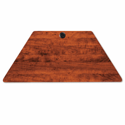 ALEVA72TZ4824MC Valencia Series Table Top, Trapezoid, 48w x 24d, Medium Cherry By ALERA