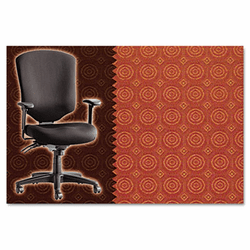 ALEWP41CHCIRDEC Wrigley Pro Series High-Back Multifunction Chair, Cirque Deco Coral By ALERA