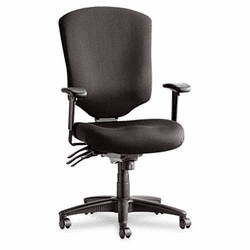 ALEWP41SFB10B Wrigley Pro Series High-Back Multifunction Chair w/Seat Glide, Black By ALERA
