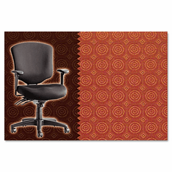 ALEWP42CHCIRDEC Wrigley Pro Series Mid-Back Multifunction Chair, Cirque Deco Coral By ALERA