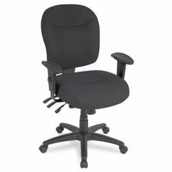 ALEWR42FB10B Wrigley Series High Performance Mid-Back Multifunction Chair, Black By ALERA