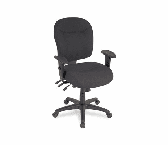 ALEWR42FB10B Wrigley Series High Performance Mid-Back Multifunction Chair, Black By ALERA