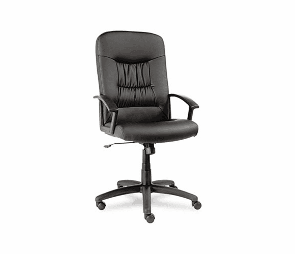 ALEYK41LS10B York Series High-Back Swivel/Tilt Chair, Black Leather By ALERA